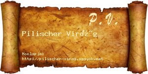 Pilischer Virág névjegykártya